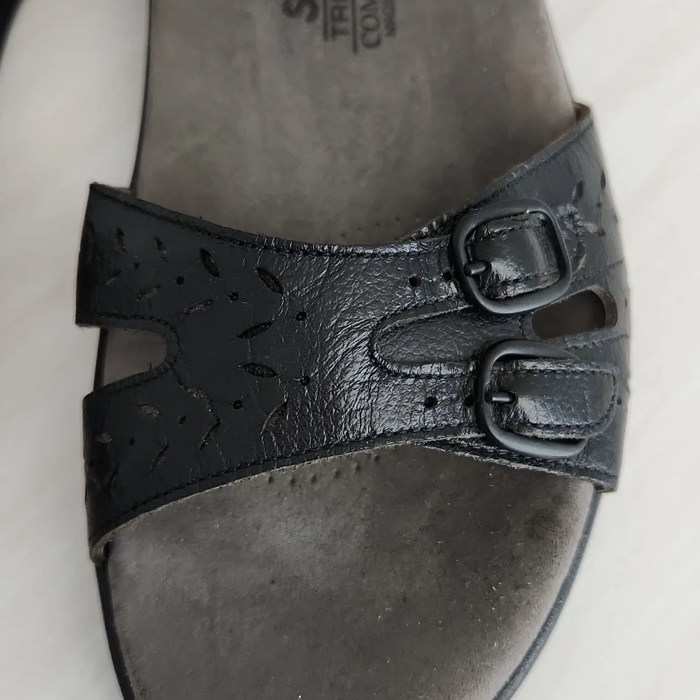 SAS Black Duo Quarter Strap Sandal 9.5M - Picture 6 of 12
